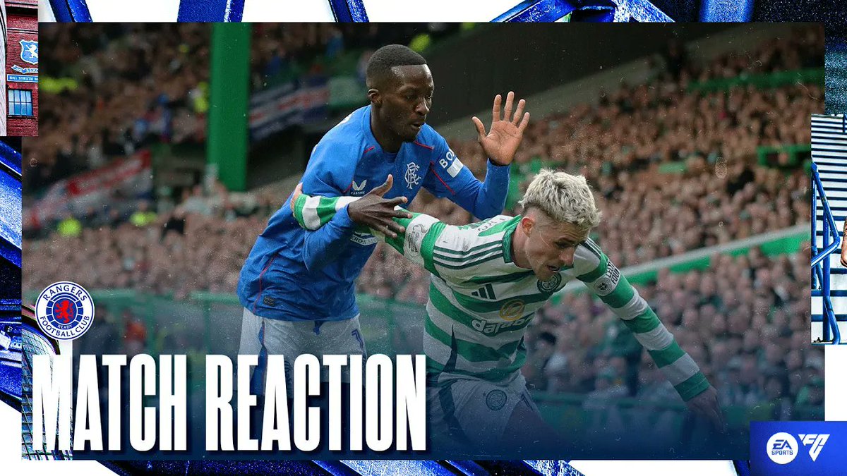 🎙️ Diomande spoke to RangersTV after scoring in today’s victory at Parkhead.