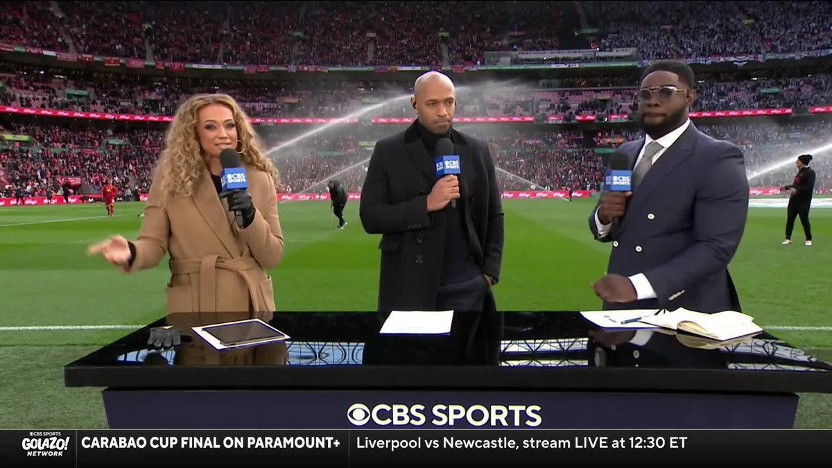 "That's how we do it in France, proper hello." 🇫🇷 Liverpool's Ibrahima Konaté pops by the desk to greet Titi and the crew 👋