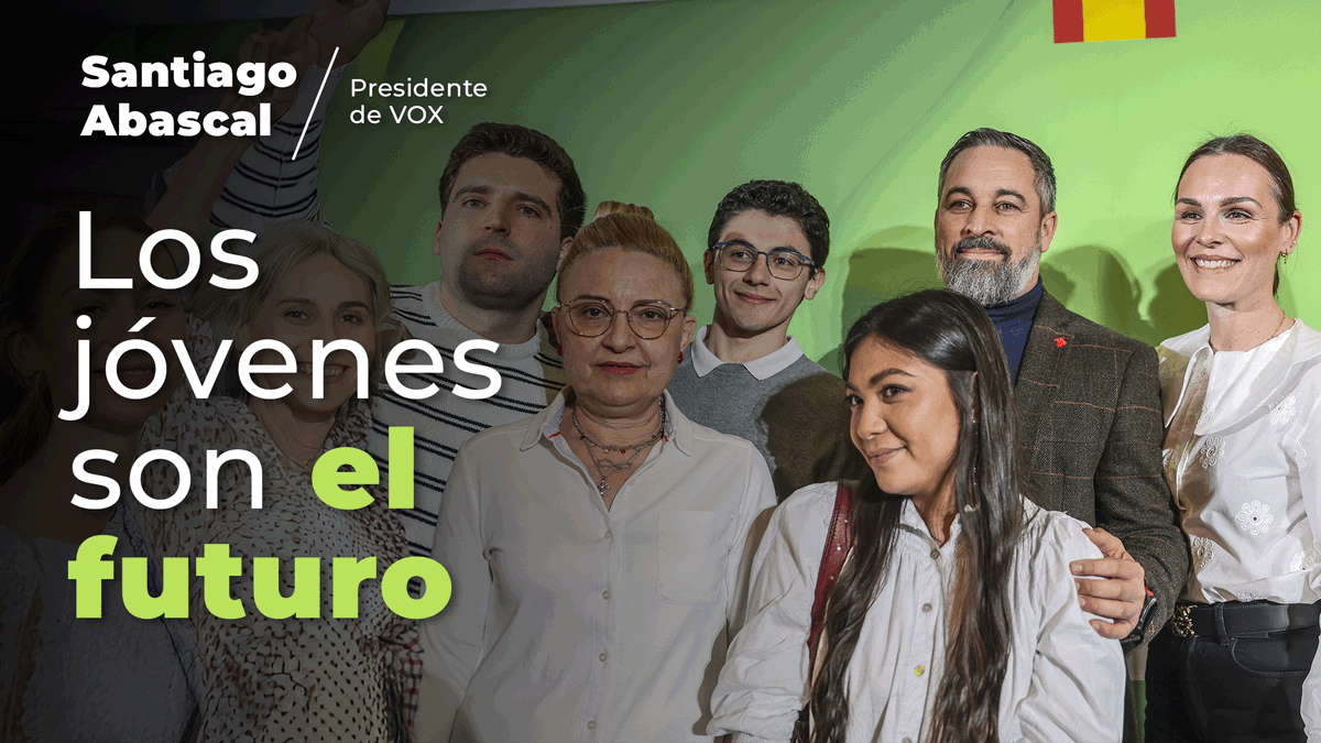 Los jóvenes han entendido perfectamente las consecuencias de las políticas bipartidistas. Santiago Abascal 🇪🇸 en Valladolid 👇