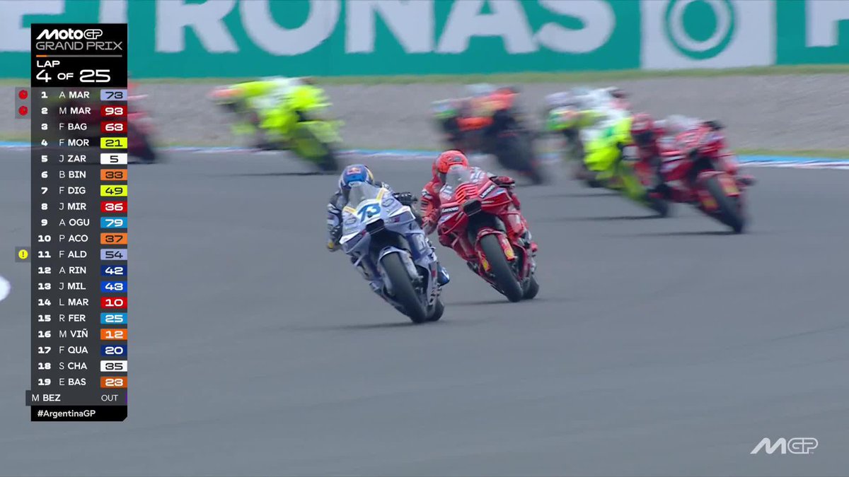 🚨 Alex Márquez hits the front! #ArgentinaGP 🇦🇷