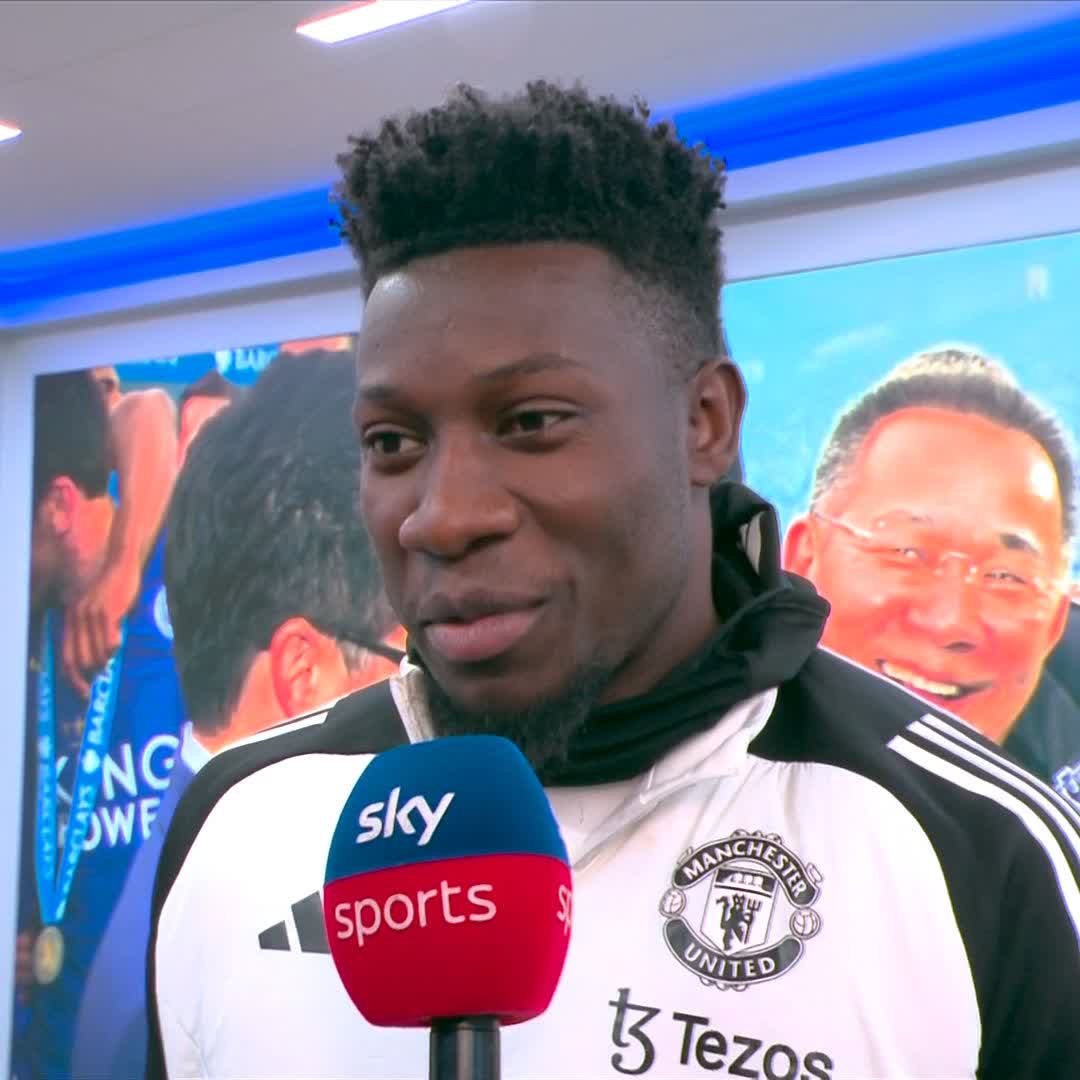 "We come with winning spirit and are very motivated" 💪 Man United goalkeeper Andre Onana looks ahead to today's game against Leicester 🔴