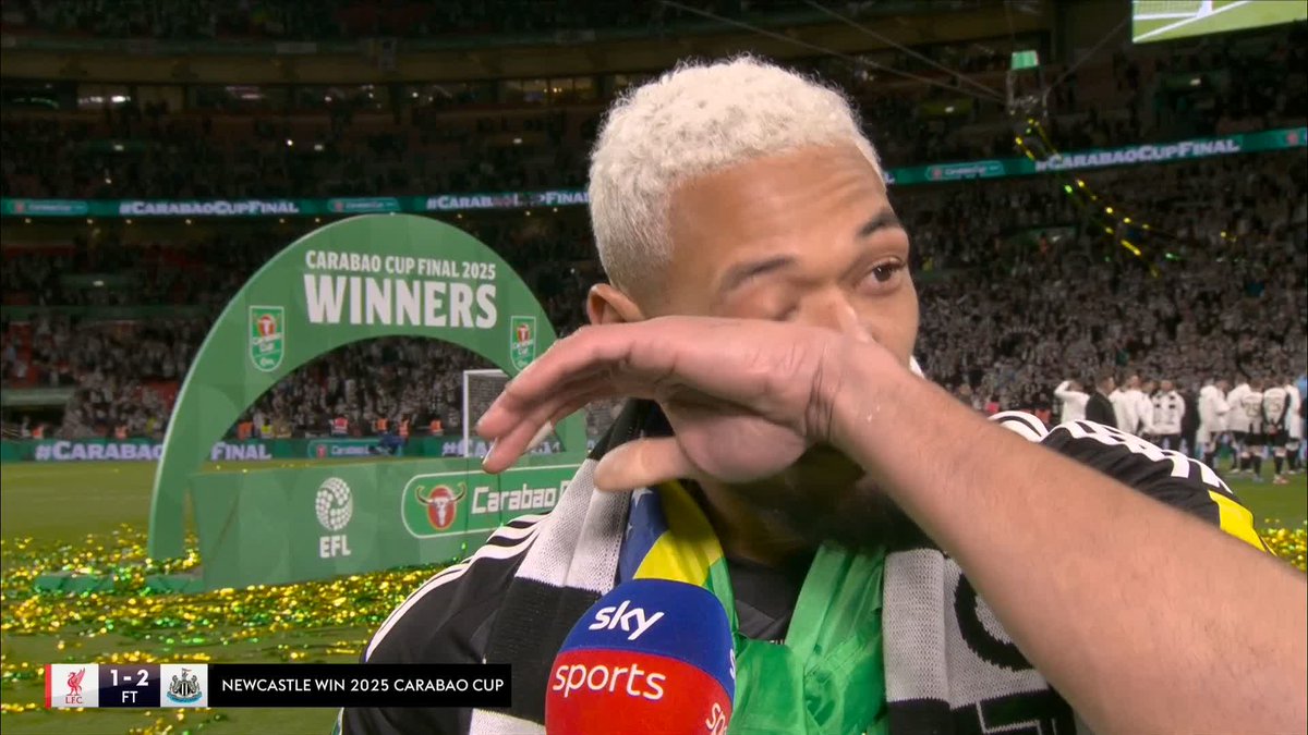 "It's an honour for me to give something back to the supporters" 🙌 Joelinton is overcome with emotion 🥹