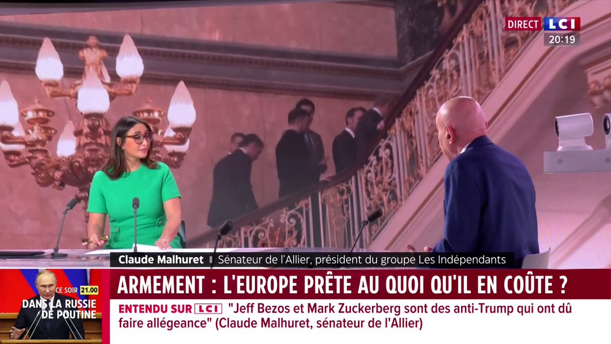 🗣️"Le choc est majeur, ça fait depuis de Gaulle que la France explique aux Européens que nous sommes les alliés des Américains, mais dépendre complètement de ses alliés est quelque chose de très imprudent car les choses peuvent changer" rappelle Claude Malhuret ▶️ ✦ Margot Haddad ✦