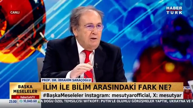 İlim ile bilim arasındaki fark ne? Bilimde kesin bilgi var mıdır? prof saracoglu #BaşkaMeseleler'de Mesut Yar'a anlattı.