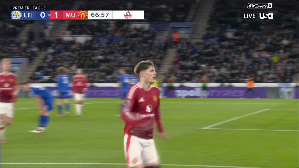 Bruno Fernandes tallies his second assist of the day, setting up Alejandro Garnacho for the decisive finish. 💪 📺 USA Network | #LEIMUN
