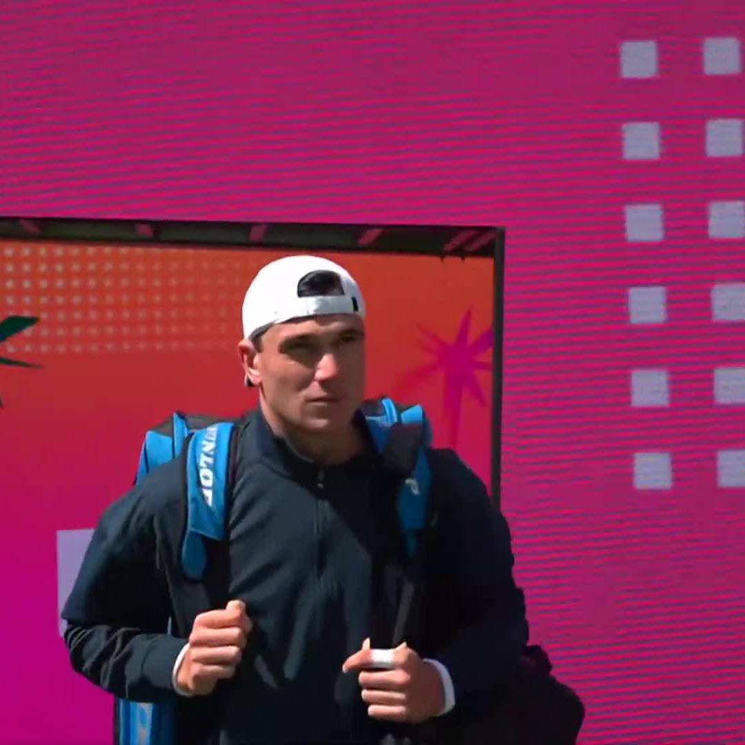 Final walk on ✅ It's go time in #TennisParadise 🌴
