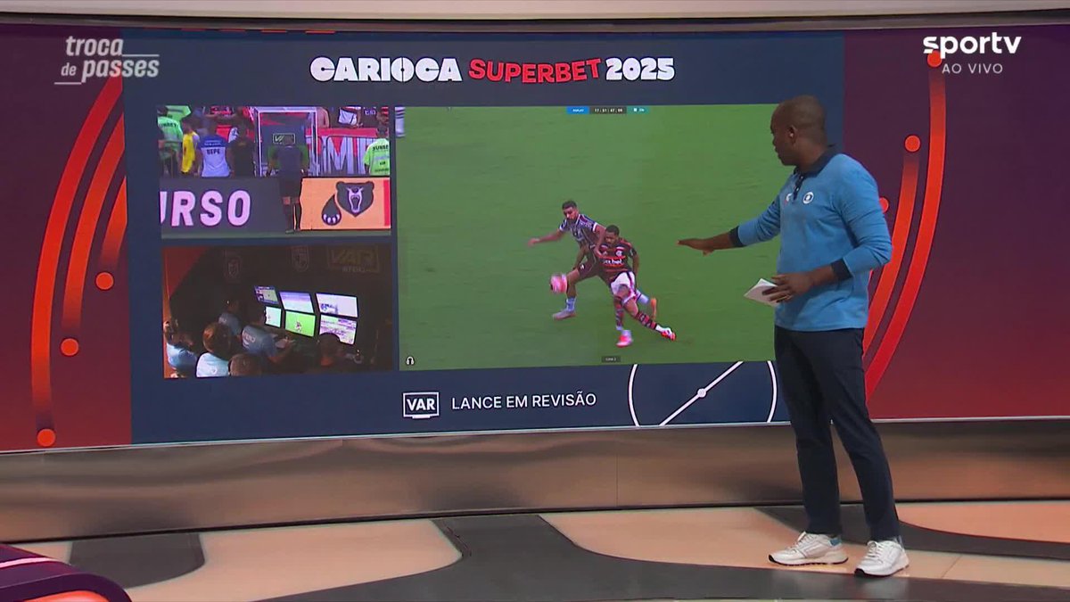 PC de Oliveira, comentarista de arbitragem da Globo, afirma que não houve falta de Juninho em Ignácio e que o gol do Flamengo sobre o Fluminense não deveria ter sido anulado. 🎥 sportv | ge
