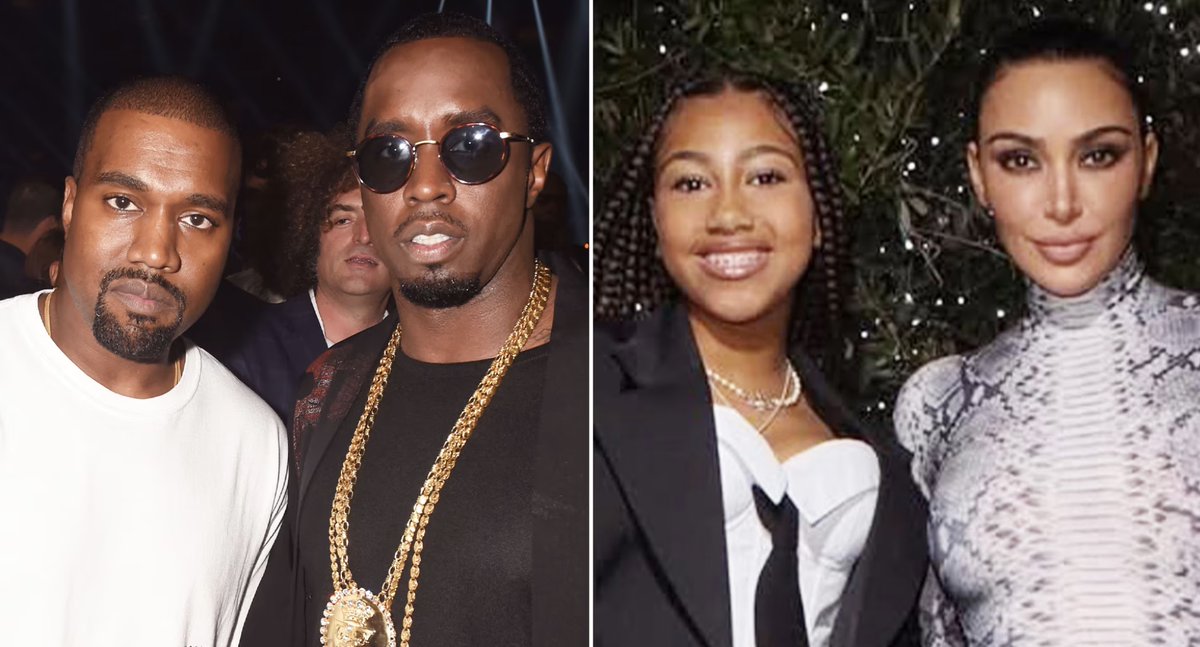 Kanye West shares a new song featuring Sean "Diddy" Combs, and daughter North West.