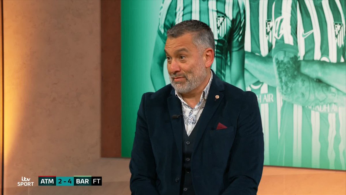 "It's never, EVER, happened to Simeone" ๐ฎ Guillem Balague says this is the first time Atletico Madrid have lost from a 2 goal advantage since 2007! #AtletiBarca | Semra Hunter ๐