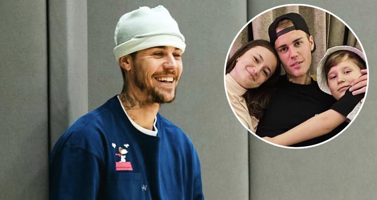 Amid ongoing concerns for his health, Justin Bieber's dad posts a rare photo of the Grammy winner with his four siblings.