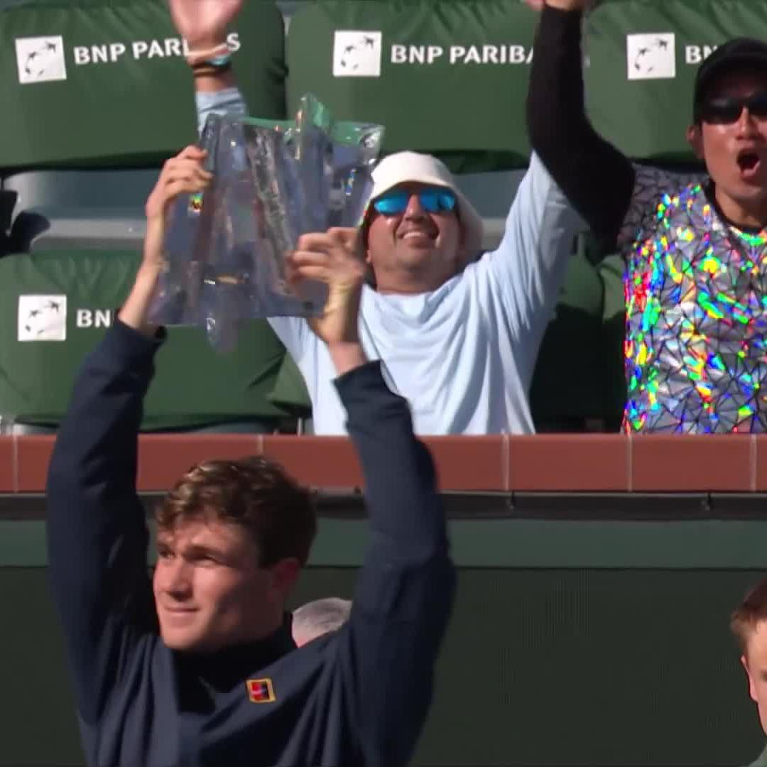 The first of many 🏆 jack draper is the King in California 👑 #Tennisparadise