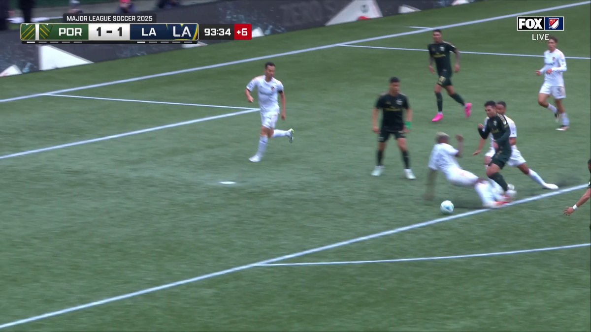 No penalty was given here for Portland in stoppage time