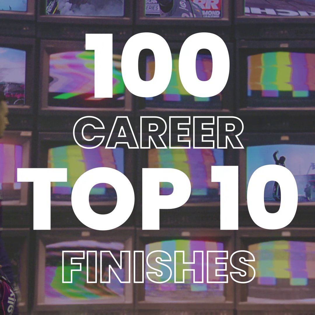 100 Top 10 finishes in the #NASCAR Cup Series for our ally, @alex_bowman. 💪 Drop a 👏 below to congratulate our ally on his accomplishment, and let's keep this momentum with Hendrick Motorsports going!