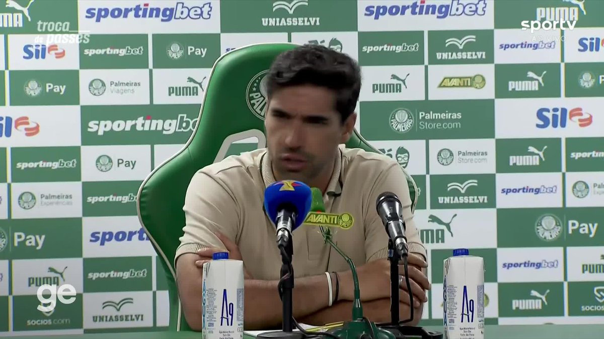 "Eu não lembro de uma defesa do Weverton ou escanteios do adversário no jogo." 🎙️ Abel Ferreira, sobre Palmeiras 0x1 Corinthians. 🎥 sportv | ge