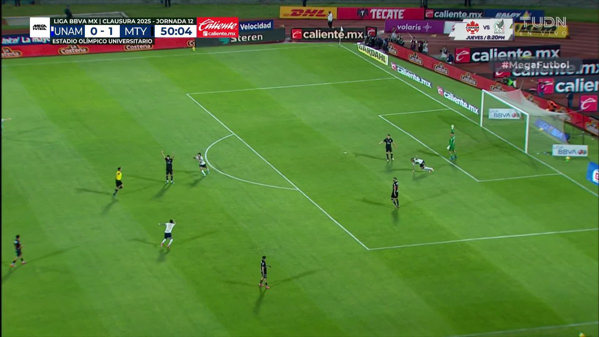 ¿Robo a los Pumas? Funes Mori había marcado el empate pero el árbitro lo anula 🐾 Pumas 0-1 Rayados 🤠 🔴 EN VIVO 📺🇺🇸 TUDN 📺🇲🇽 Canal 5 📲 #MegaFutbol