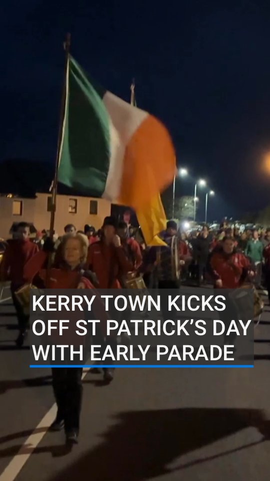Ireland's earliest St Patrick’s Day parade has taken place in Dingle Daingean Uí Chúis in Co Kerry, where the local fife and drum band led hundreds of early risers through the streets at 6am | Follow for live updates: