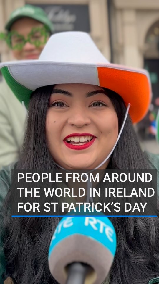 Love for Ireland and the Irish are some of the reasons people said they travelled from all over the world to Dublin to experience the St Patrick’s Day parade ☘️🇮🇪 #StPatricksDay #StPatricksDay2025