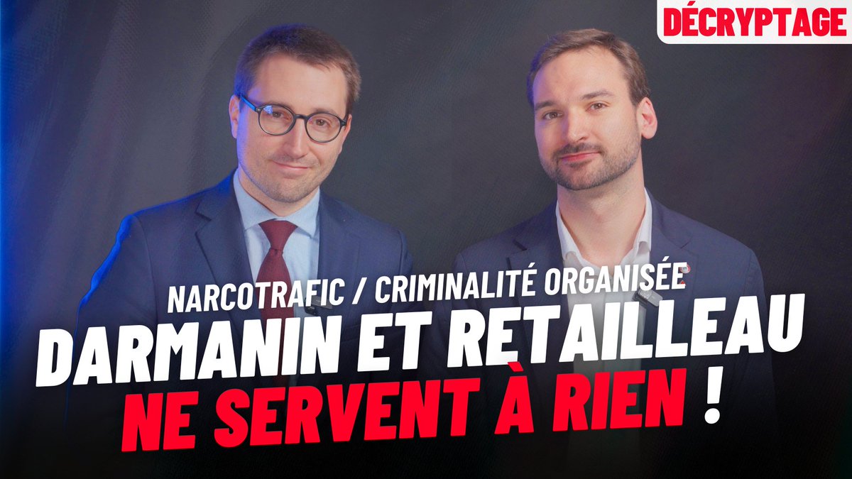 🔴⚡️ Ce soir arrive en séance le texte de Darmanin et Retailleau qui prétend lutter contre le narcotrafic. Il est inefficace contre la criminalité organisée et dangereux pour notre État de droit. Antoine Léaument 🇫🇷 et @UgoBernalicis vous expliquent pourquoi ⤵️