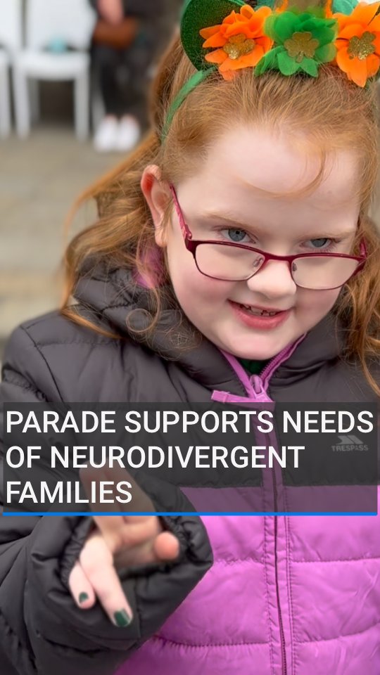 The Relaxed Parade Space at Dublin’s St Patrick’s Day parade is designed to support the needs of neurodivergent families and individuals, and those with sensory processing differences ☘️🇮🇪 #StPatricksDay #StPatricksDay2025