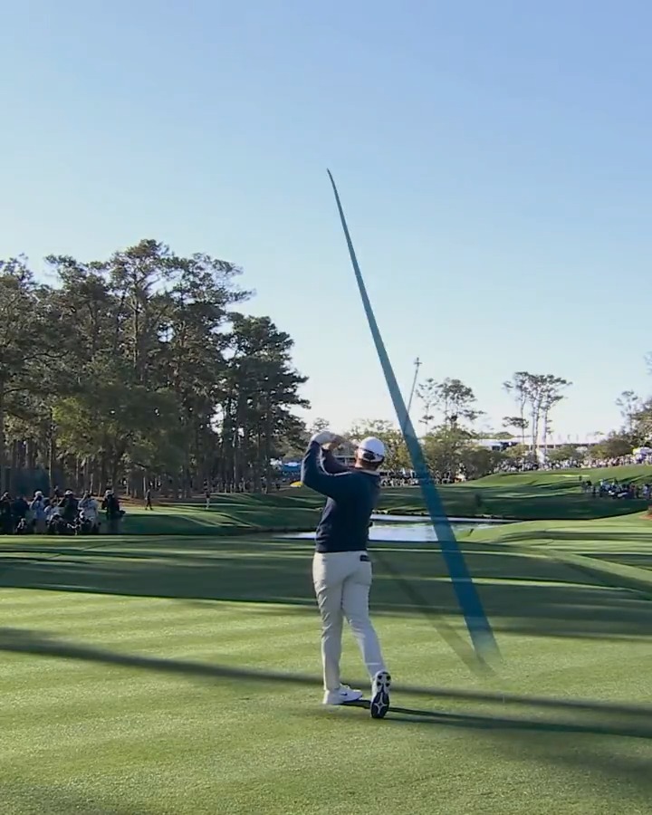 It was over as soon as Rory hit this drive on 16. Bashed it 336, straight down the fairway and gave himself a wedge into a par 5. A legend at work. Unfazed by the Monday finish. Sent JJ Spaun home before even hitting a playoff shot.
