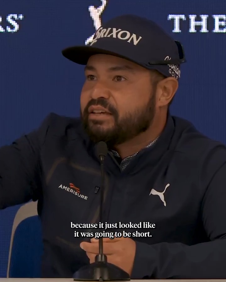 J.J. Spaun couldn't believe his tee shot found the water on 17 during the playoff. 😳 He saw it for the first time during his press conference.