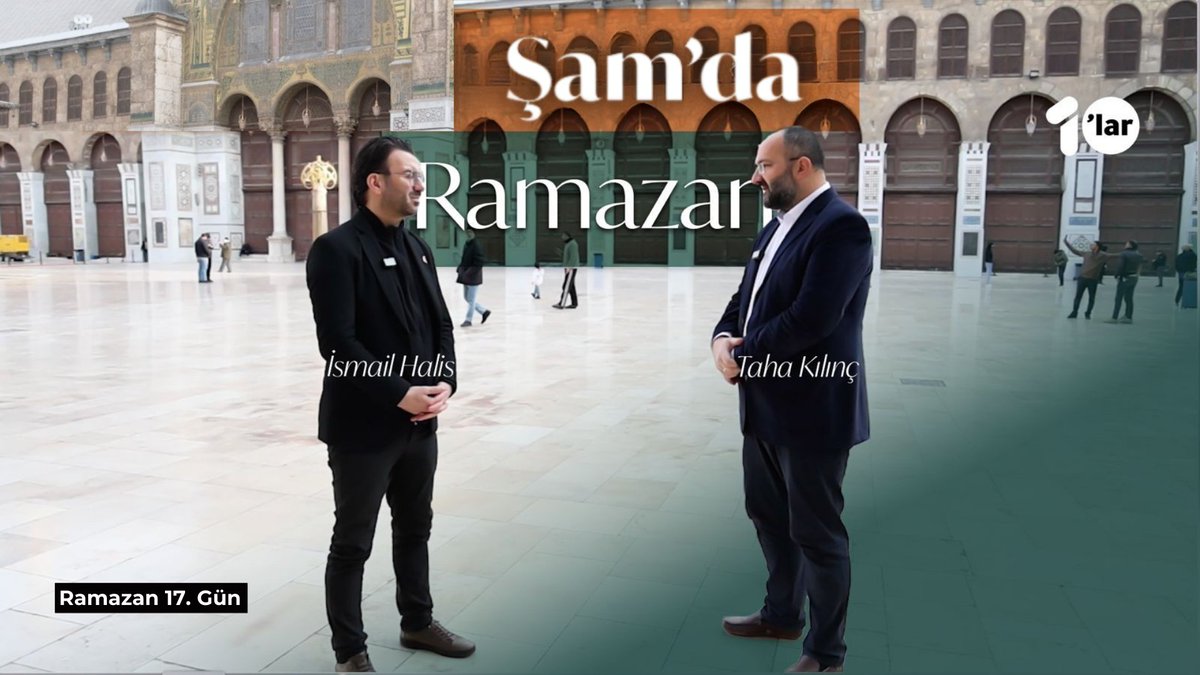 Şam stüdyomuzda, her gün iftar öncesi özel yayınlarımız devam ediyor. 10'lar Medya Genel Yayın Yönetmeni [İsmail Halis], Yazar Taha Kılınç'ı, Şam notlarının son bölümü için misafir ediyor. Şam'da Ramazan'a davetlisiniz. [Taha Kılınç Paylaşımları]