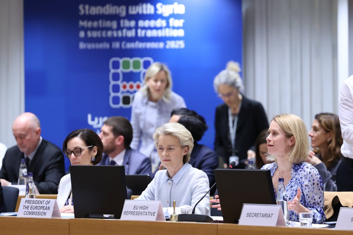 Syria faces a colossal transition. There are inevitable challenges with this. Today, we are sending a message of collective support for a peaceful and inclusive transition. My opening remarks at the Brussels’ Conference on Syria ↓