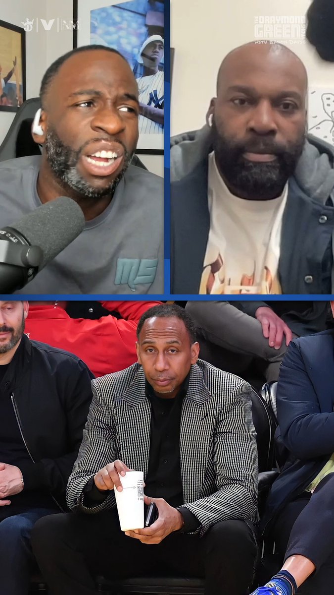"Make sure you tell Stephen A. that I have zero respect for what he said" Draymond Green &amp; Baron Davis react to the fallout after Stephen A. Smith was confronted by LeBron James at a Lakers game