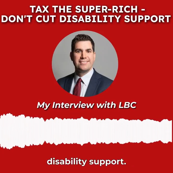 Cutting disability support isn't a tough choice, it's the easy option. The Government must drop any idea of balancing the books on the backs of the poorest & disabled people. Instead those with the broadest shoulders should be made to pay their fair share. My interview on LBC