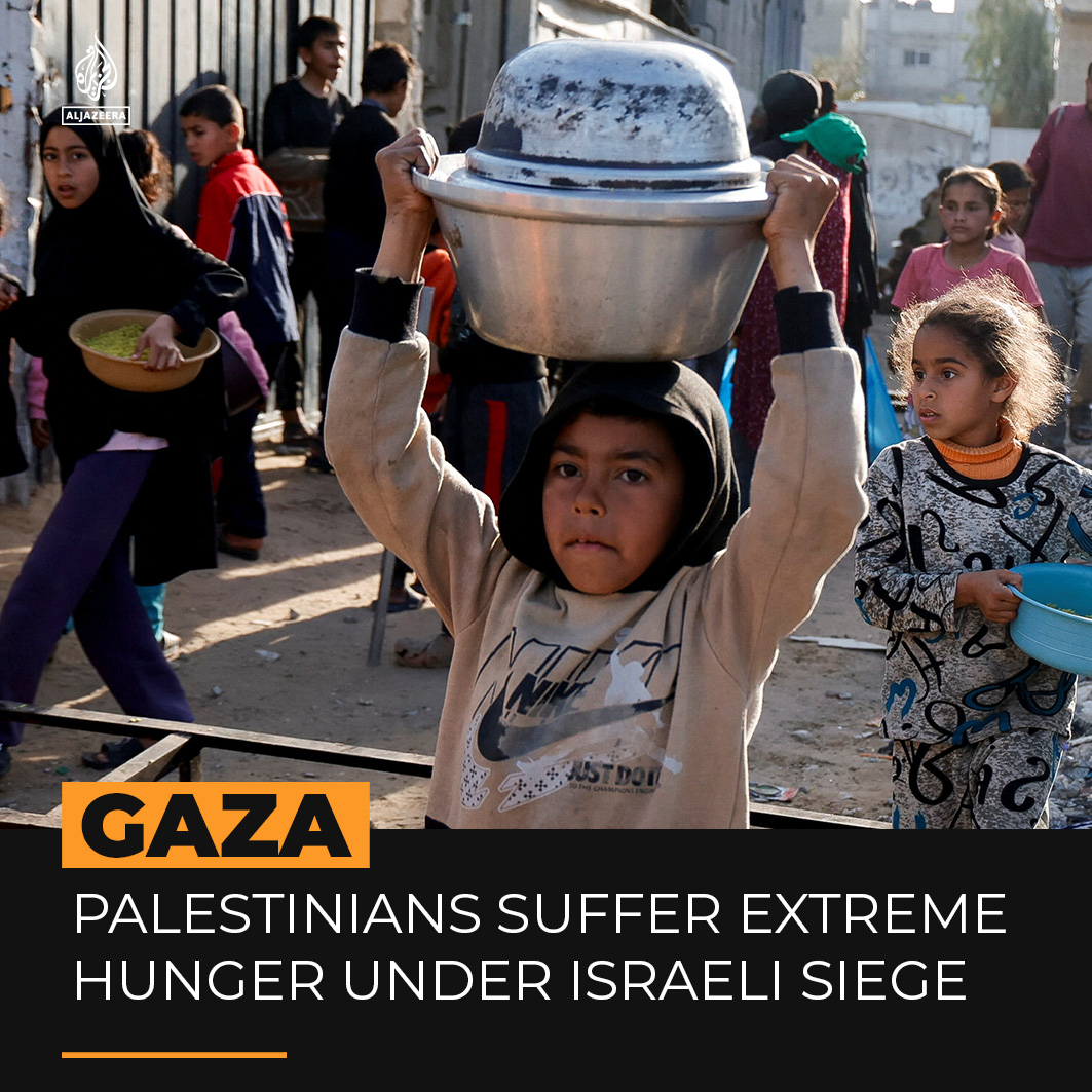 Millions of Palestinians in Gaza are facing severe food and water shortages as Israel continues to block aid and cut off energy supplies to the enclave.