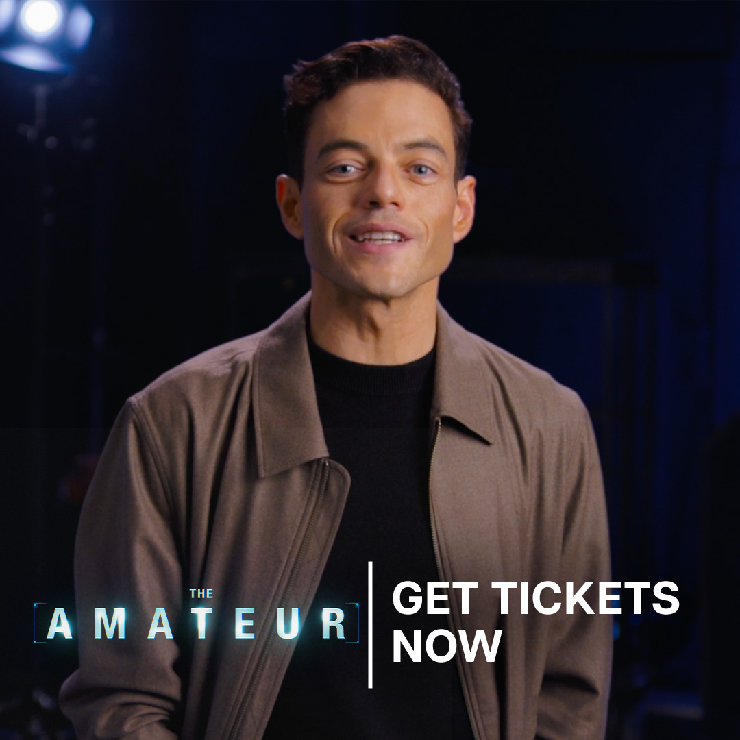 Revenge is coming. Get tickets now for #TheAmateur, starring Academy Award® winner Rami Malek and Academy Award® nominee Laurence Fishburne, in IMAX April 11: