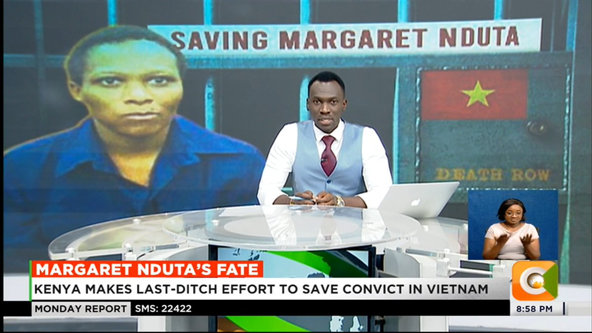 Margaret Nduta’s Fate: Kenya makes last-ditch effort to save convict in Vietnam Margaret Nduta was scheduled for execution on Monday A team from Kenya’s embassy in Bangkok left for Hanoi #CitizenMondayReport Trevor Ombija, HSC