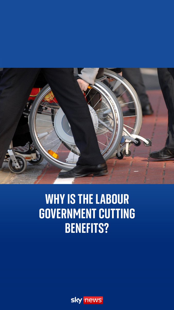 The Labour govt is planning to cut billions of pounds from welfare spending including from Personal Independence Payments (PIP). This could push hundreds of thousands more people into poverty, disability charities warn. Sky's Liz Bates explains⬇️