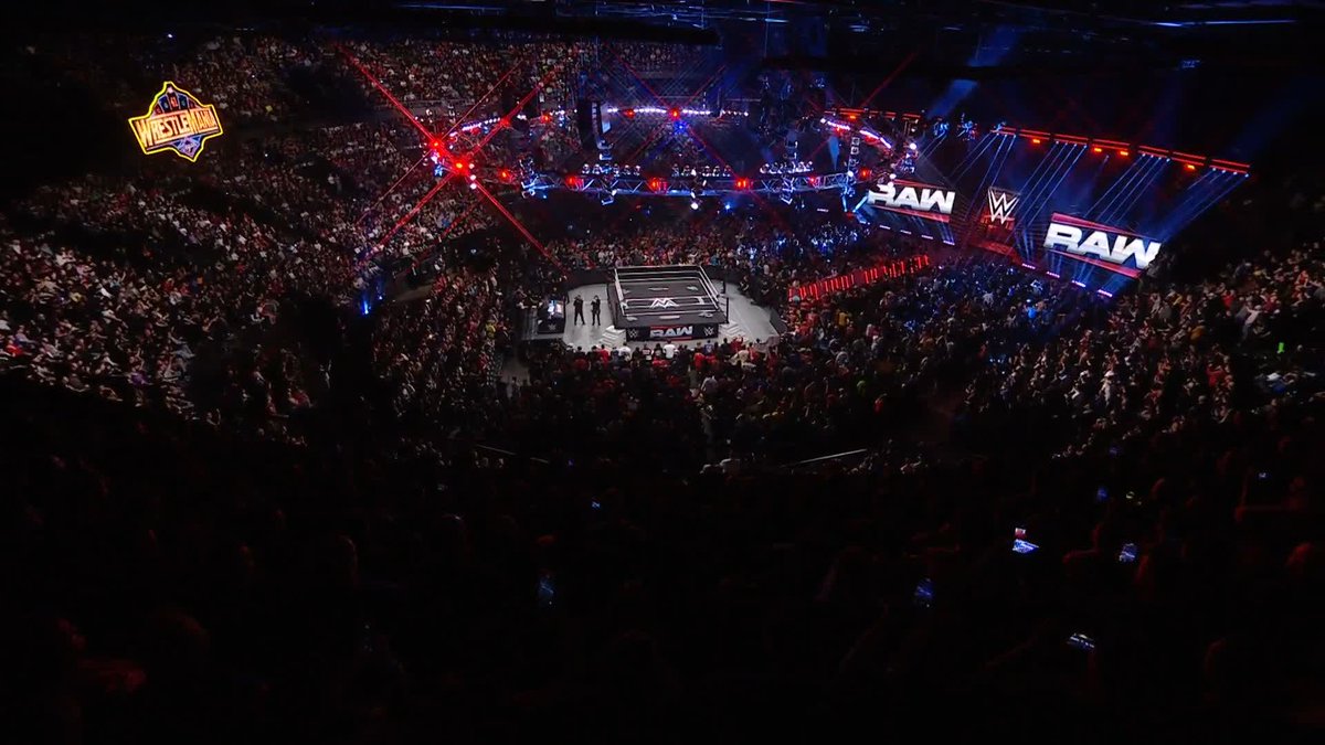 The vibe is SO different right now... #WWERaw