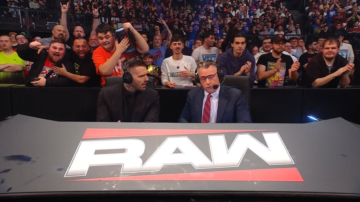 You can hear the pain in Michael Cole's voice... #WWERaw
