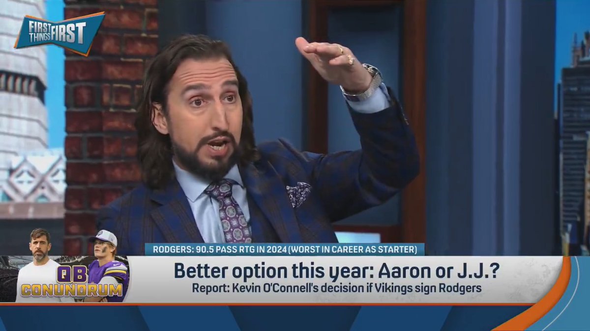 This idea is going in nick wright’s super interesting and fun bucket, even though it’s not realistic: “If the Vikings are this squeamish about J.J. McCarthy… call the Chargers and see if J.J. + a first-round pick could get you Justin Herbert.” 👀