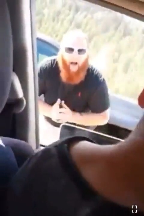 If you are not prepared and capable of committing horrific acts of violence to defend yourself, stay in your car, drive off. It's not for everyone, and that's the smartest course of action.