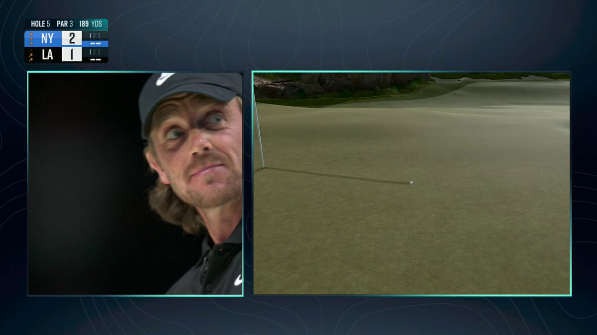 TOMMY FLEETWOOD HIT THE FLAGSTICK 😱 TGL