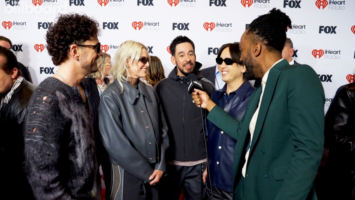 .LINKIN PARK are still just friends who like making music together 🎶 They talk to Billboard about their new single, touring and more at #iHeartAwards2025.