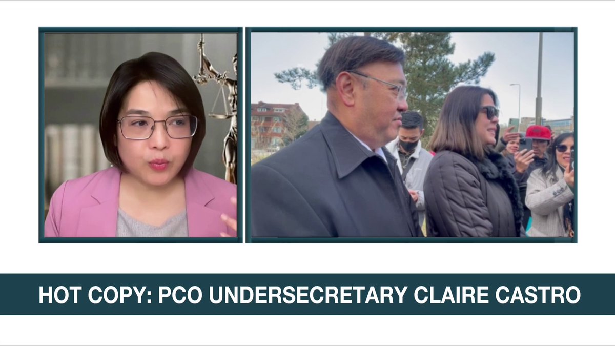 PCO Usec. Claire Castro questions Harry Roque's asylum application, asking how he can claim political persecution when the "evidence is overwhelming." "If he believes he is innocent, then he should be brave enough to come back and tell people he is innocent." #ANCHeadstart