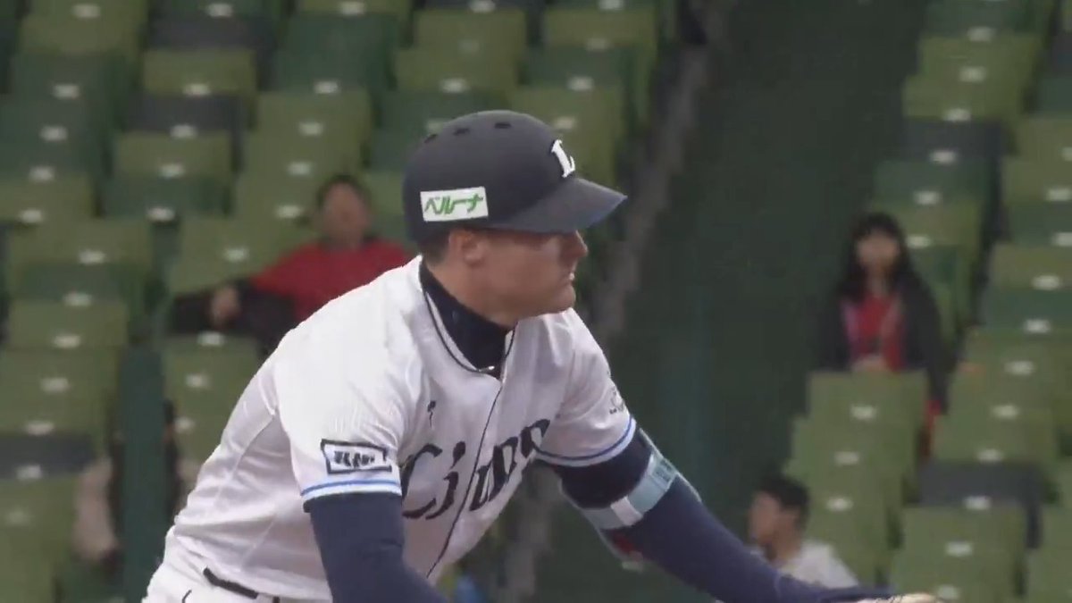 #ネビン 選手の2点適時打で先制！ 3試合連続となる適時打でチームを勢いづけます！ #埼玉西武ライオンズ #seibulions #オープン戦 #ALLONE