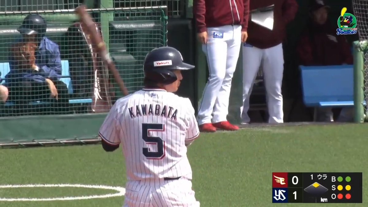 ⚾️#イースタン・リーグ ヤクルト #川端慎吾 選手 変化球に上手く合わせた技ありのタイムリーヒット🤩 🆚 #ヤクルト vs #楽天 #プロ野球 #ファーム #swallows