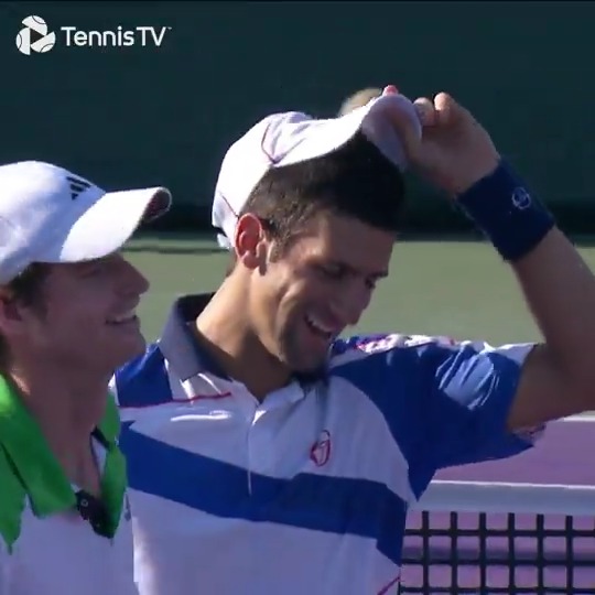 14 years ago, Novak Djokovic and Andy Murray played doubles together in Miami 🌟🌟 Their partnership only lasted one match, but this point will live forever.