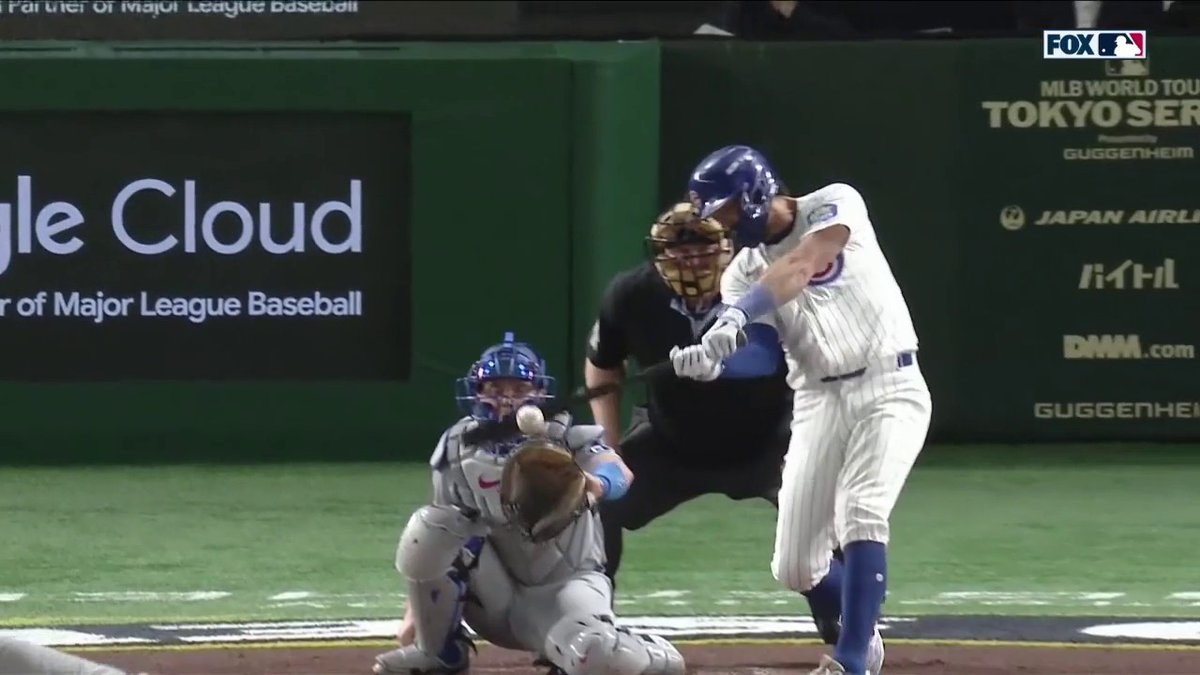The first hit of the MLB season belongs to Dansby Swanson! #TokyoSeries