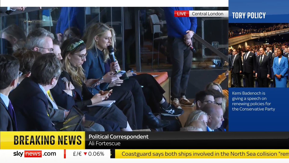 'Do you think your colleagues have underestimated you?' says Sky's Ali Fortescue 'I'm not going to pretend I don't have critics, I'm just asking people to listen to what I am saying,' says Conservative Party Leader Kemi Badenoch 📺 Sky 501