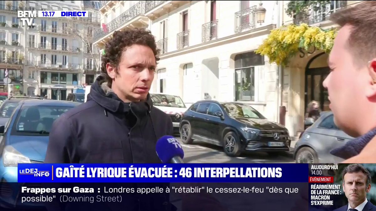 "Je ne peux pas me satisfaire du fait qu'il est vraisemblable que la plupart des jeunes dorment à la rue ce soir", confie le porte-parole de la Gaîté lyrique