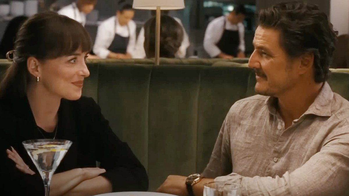 Dakota Johnson, Chris Evans, and Pedro Pascal star in the first trailer for #Materialists. Celine Song’s new film is in theaters June 13.