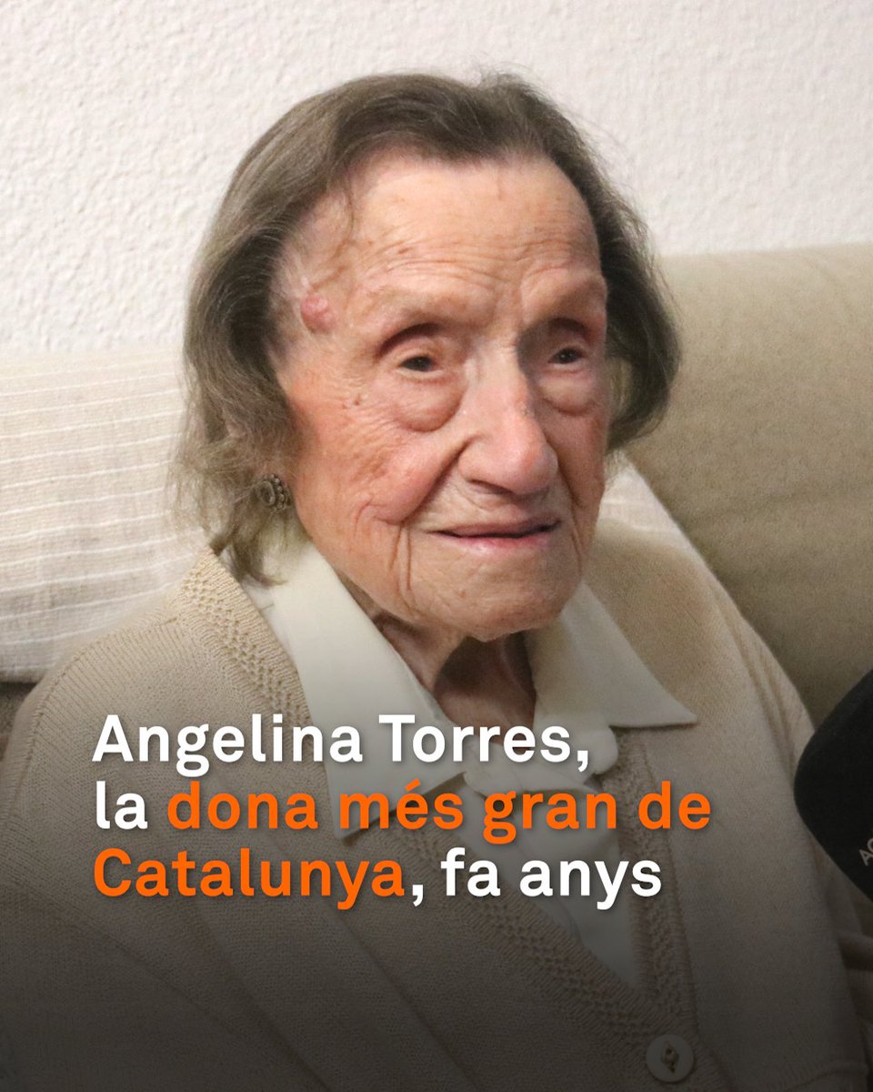 “Cada dia em pregunto: per què soc tan gran?” L'Angelina Torres, la persona més gran de Catalunya, està de celebració: avui fa 112 anys. Bufa les espelmes acompanyada de la família i amb bona salut. “A berenar xocolata amb xurros!”