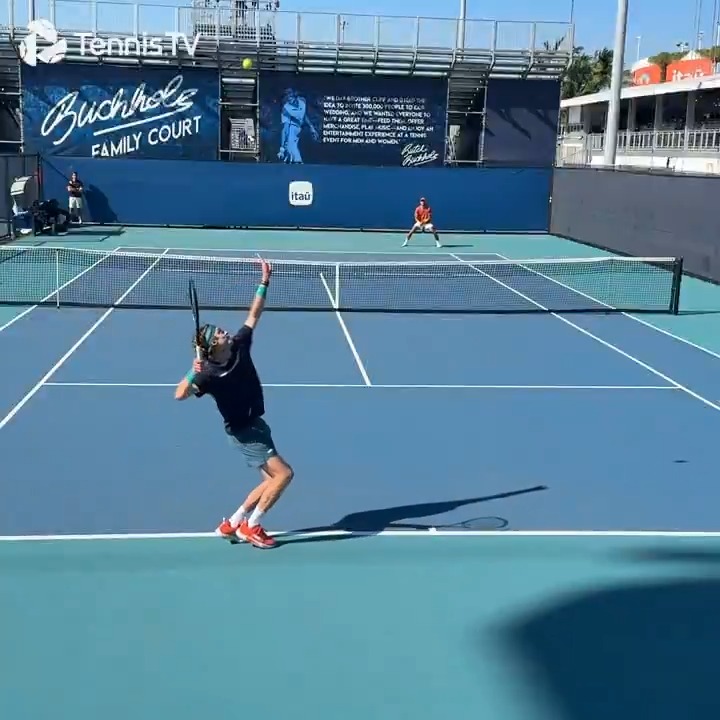 Having fun in the Miami sun 😎 Andrey Rublev Flavio Cobolli #MiamiOpen