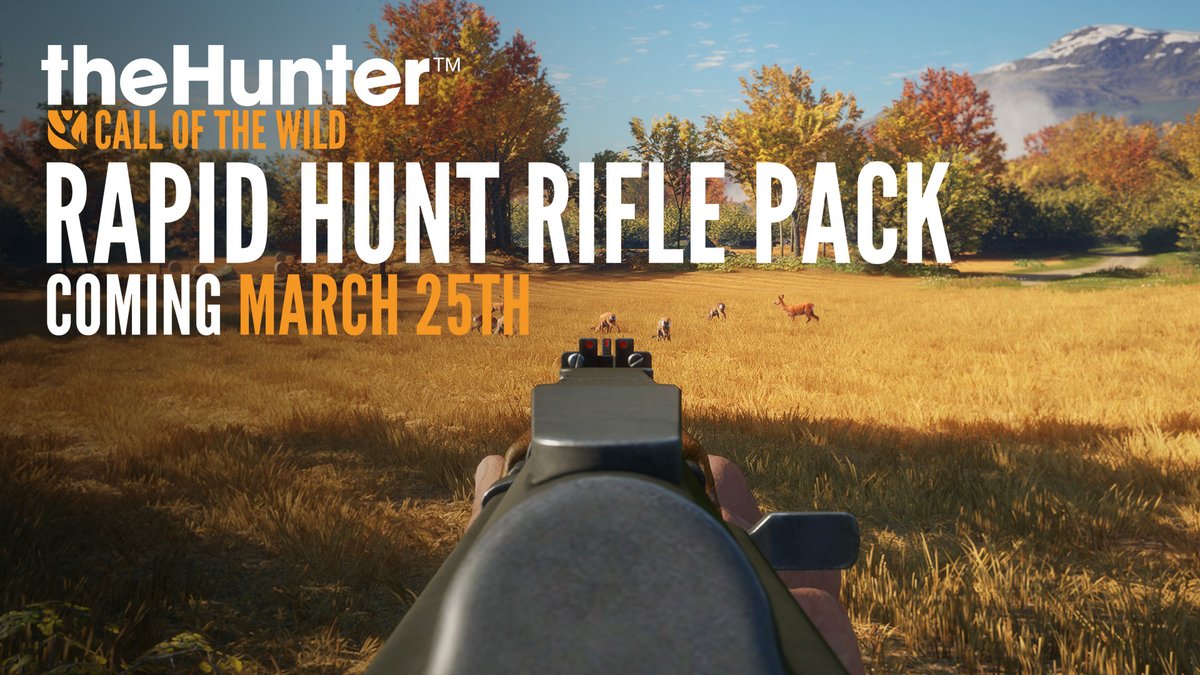 Get your hands on three brand spankin new semi-auto rifles, for smooth and reliable hunting. The Rapid Hunt Rifle Pack arrives March 25th, in 1 week!